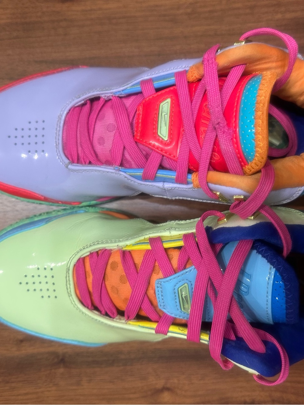 Multicolor Men's Fashion Sneakers - Pink, Lavender, Mint Accents